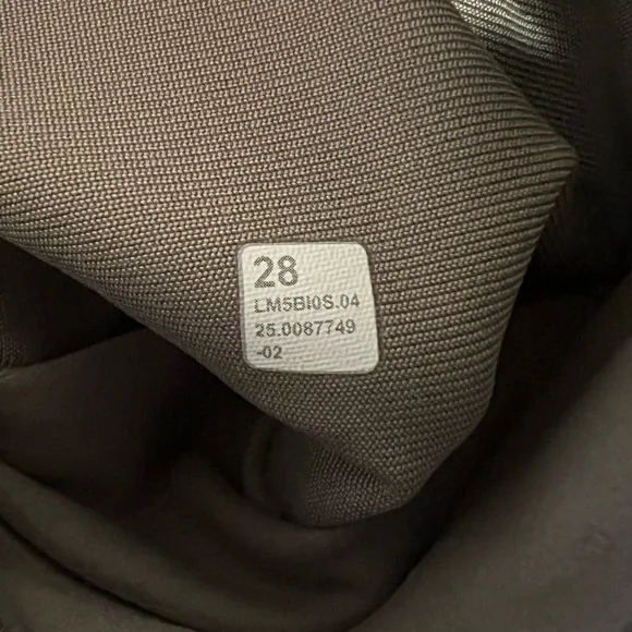 Lululemon ABC Slim Fit 5 Pkt Pant Sz 28 Warpstreme Warm Ash Gray
